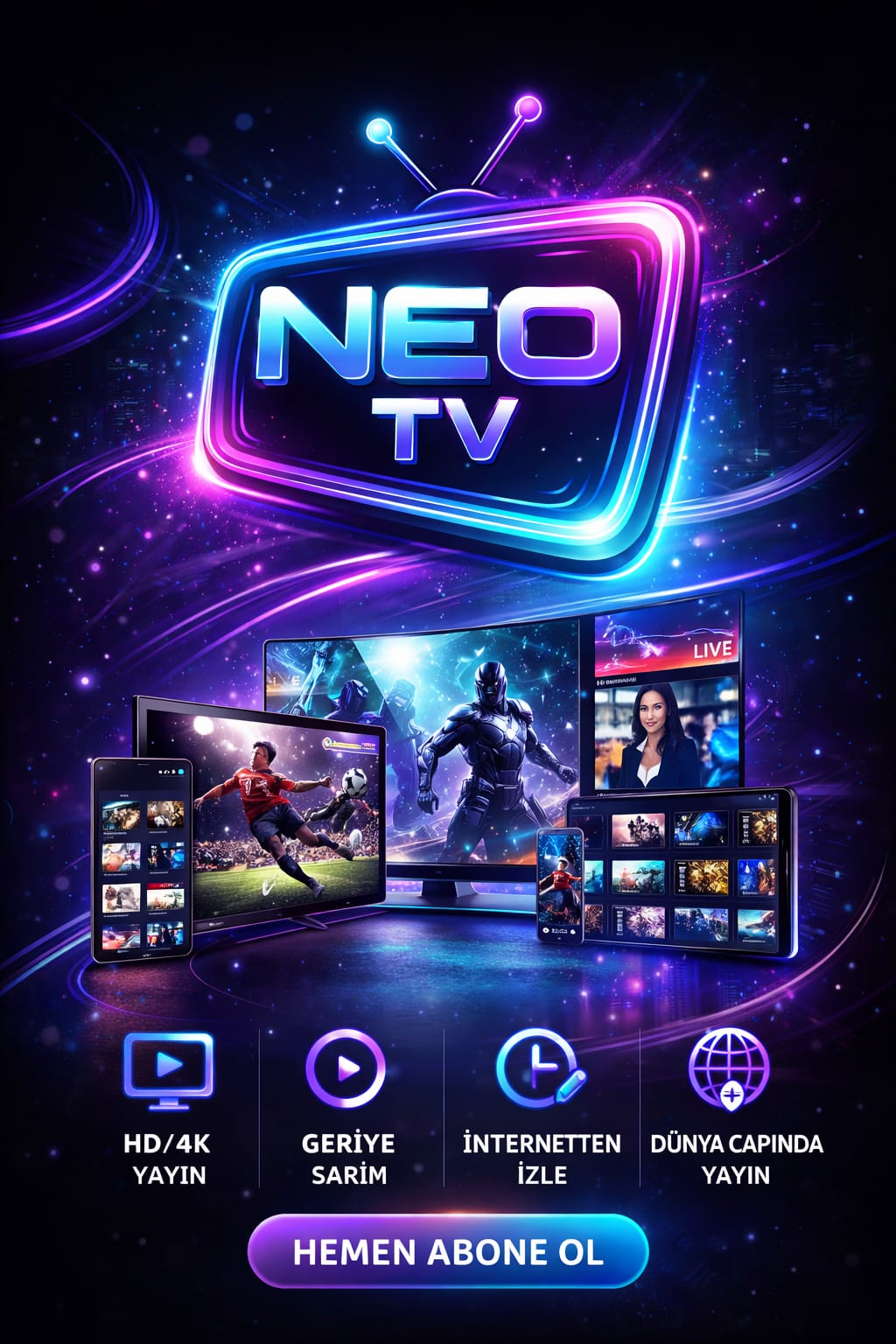 Neotvip IPTV yayın görseli